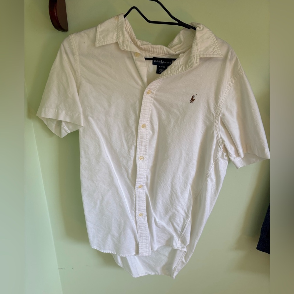 Ralph Lauren Men's Classic White Button Down Shirt